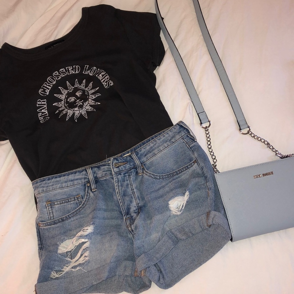 Mini Jean Shorts—Girlfriend Style